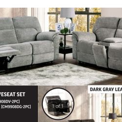 Sofa And Love With Recliners 