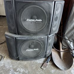 Boston Audio BA-600 Karaoke Speakers (2)