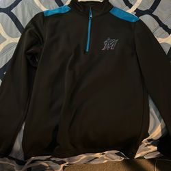 Miami Marlins Quarter-zip pullover jacket/sweatshirt