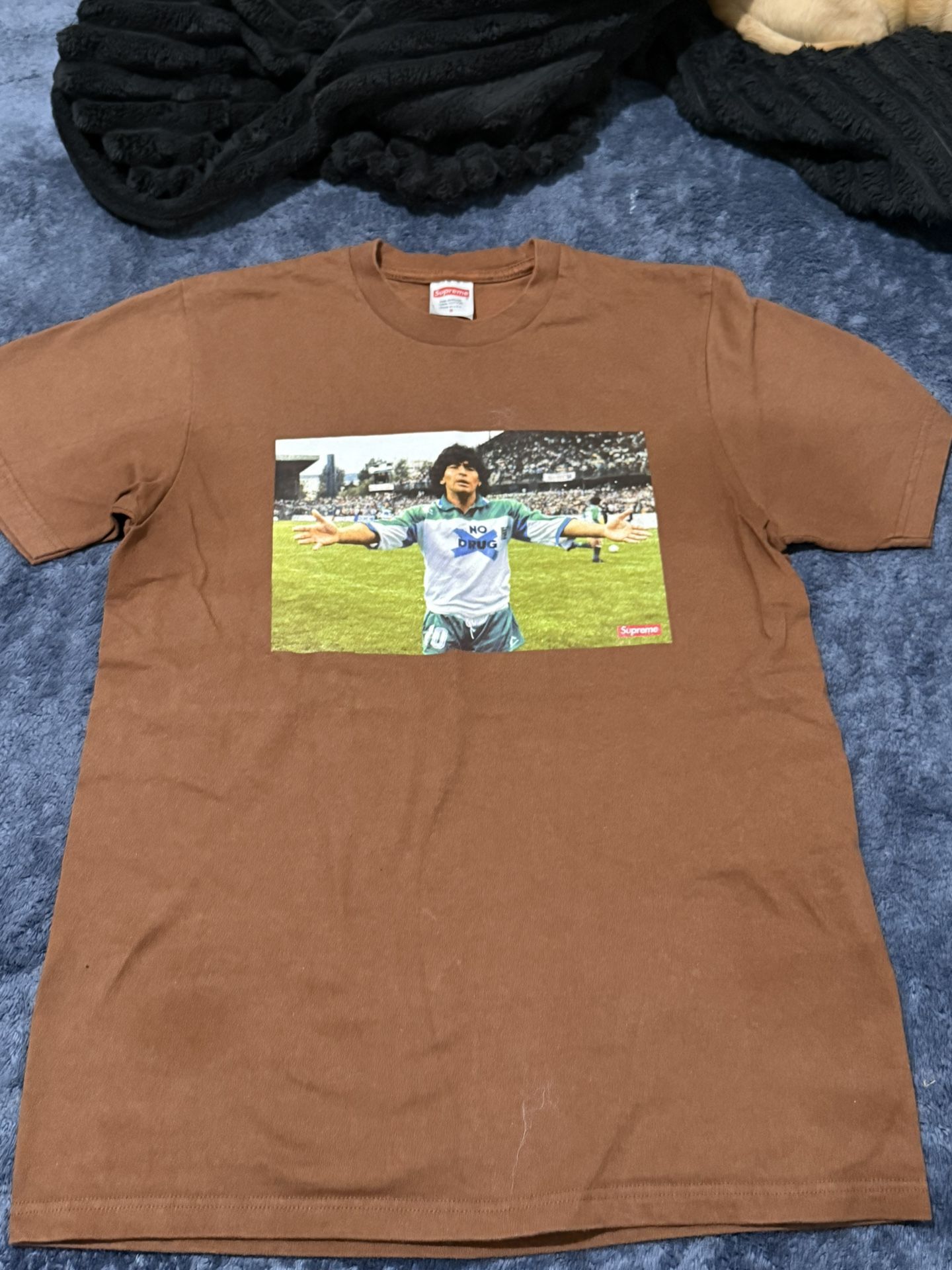 Brown Supreme Maradona Tee
