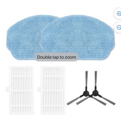 For LCrock G20 Robot Vacuum Cleaner Accessories Side Brush Filter Mop Cloth Uitgebreide filter- en dweildoek set voor GOOVI robotstofzuigers BR151/BR1