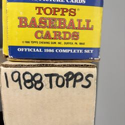 1986 /1988 Topps complete sets