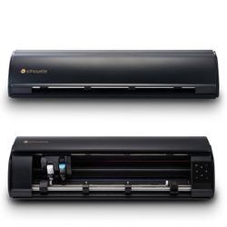 Silhouette Cameo 5 Alpha Plus - 15-inch vinyl and craft cutting machine with automatic blade, quick sketch mode and 4-point registration, includes stu