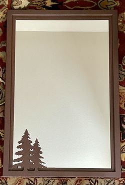 Textured Metal Wall Mirror