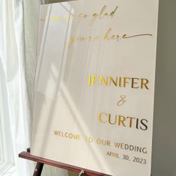 Custom Acrylic Welcome Sign