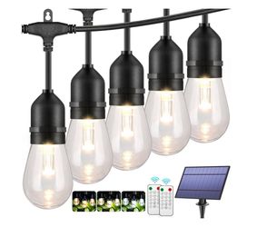 Solar String Lights Outdoor Waterproof Dimmable