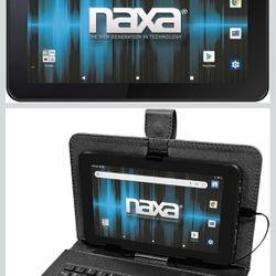 Naxa Android 11 Tablet with 7” HD TN Screen and USB Keyboard Case