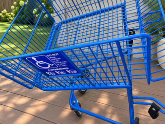 Wheelchair Shopping Cart / Rolling Utility Basket / Metal Cart ♿🛒