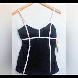 NWT Jag Women’s Black and White Medium Tankini