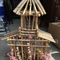 Wooden Decorative Bird Cage