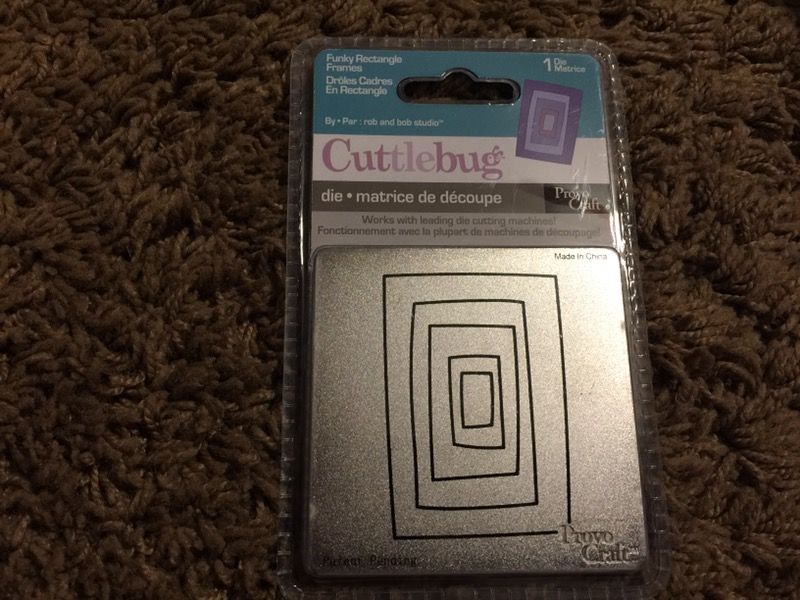 New cuttlebug die funky rectangle