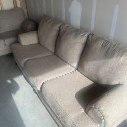 Ashley Sofa + Loveseat Set – Matching Couch Set, Clean & Ready