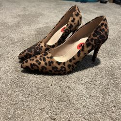 Leopard Print High Heels Size 6