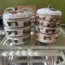 Tabletops unlimited villa grande hand painted pots