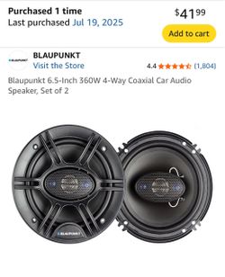 6” blaupunkt car speakers nib