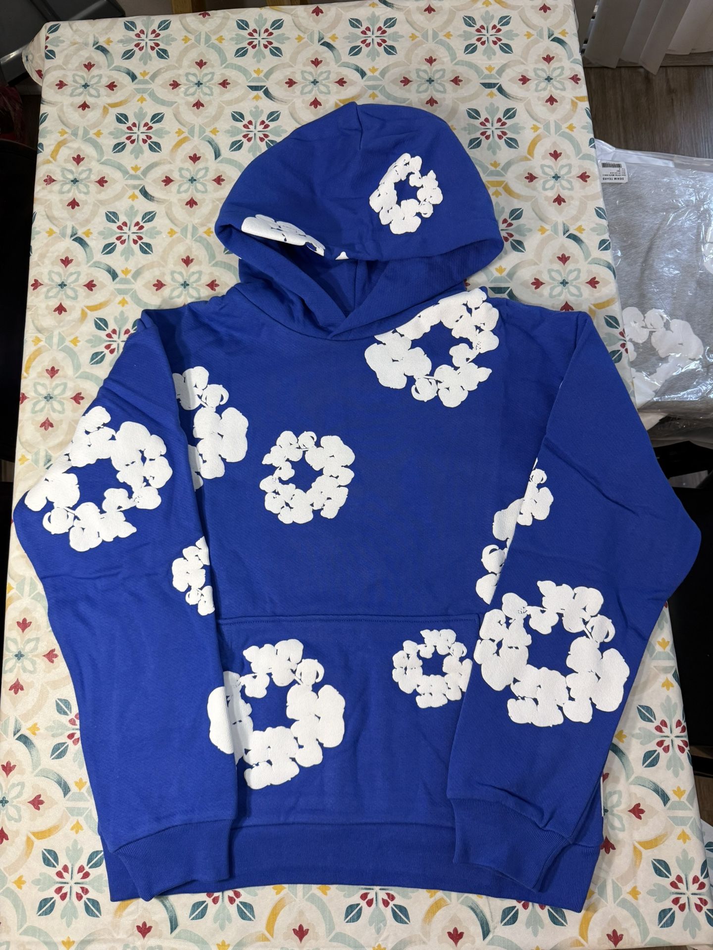 Denim Tears Blue Pullover Hoodie Size S