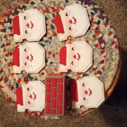 Vintage Christmas Coasters Set Of 6