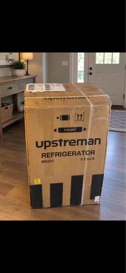 Brand new in box ✅ 3.2 cu. ft. capacity ✅ Compact design ✅ Adjustable temperature control ✅ Upstreman BR321 model ✅ Never used $150 OBO — cash or Off