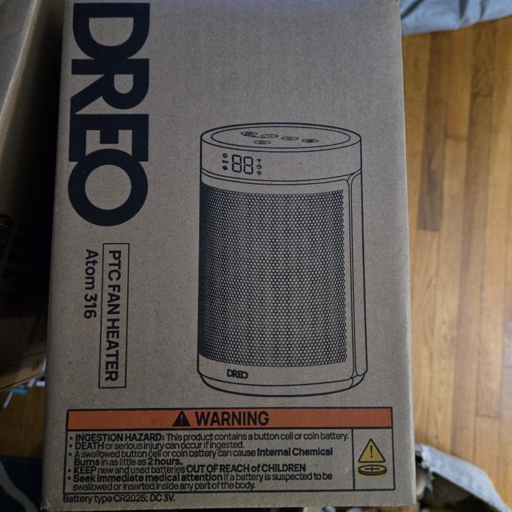 DREO HEATER W REMOTE ADJUSTABLE TEMPERATURE