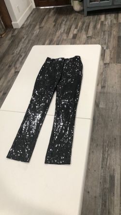 Sparkly black dress pants