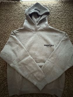 Fear of God Essentials Grey Pullover Hoodie