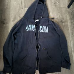 Volcom Vintage Zip Up Hoodie Y2k Grunge