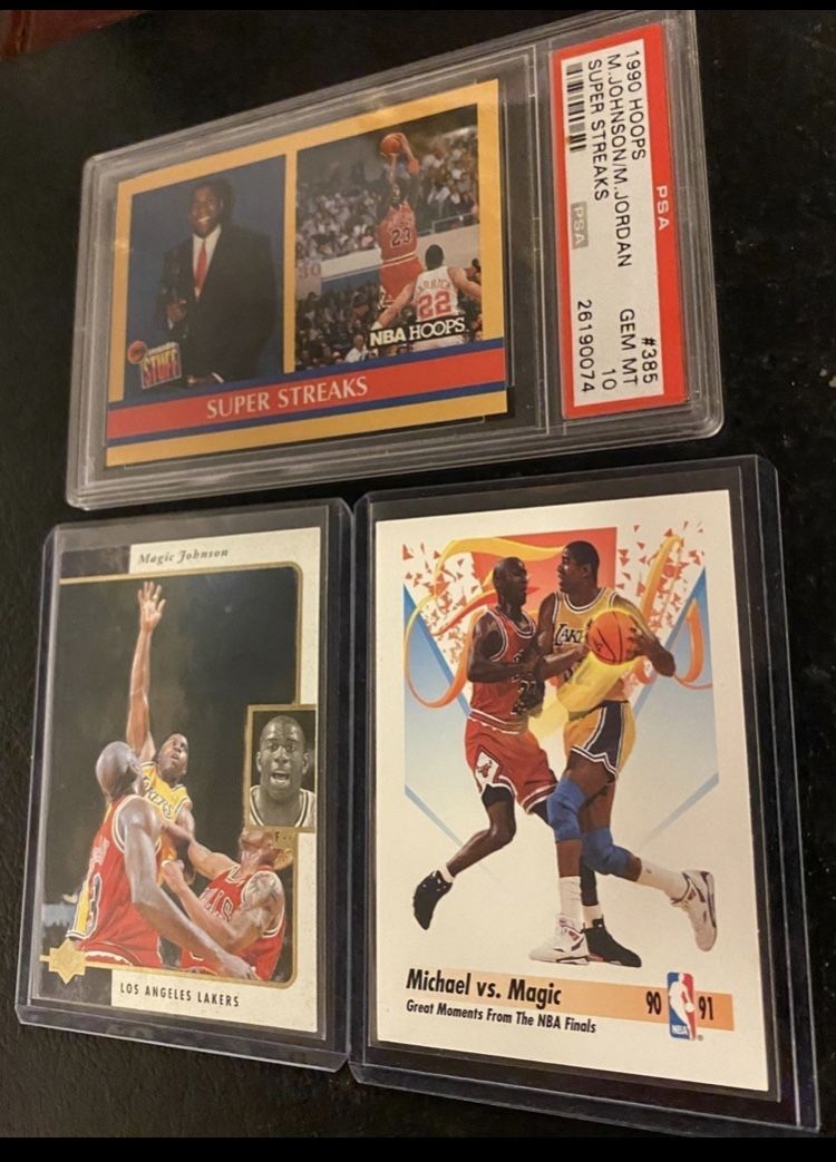 Michael Jordan / Magic Johnson Cards