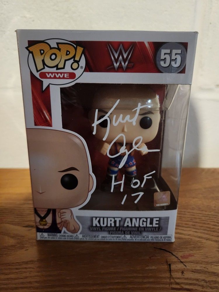 Kurt Angle Signed Funko