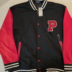 Ralph Lauren Polo P Jacket Black Red Size 4XLT