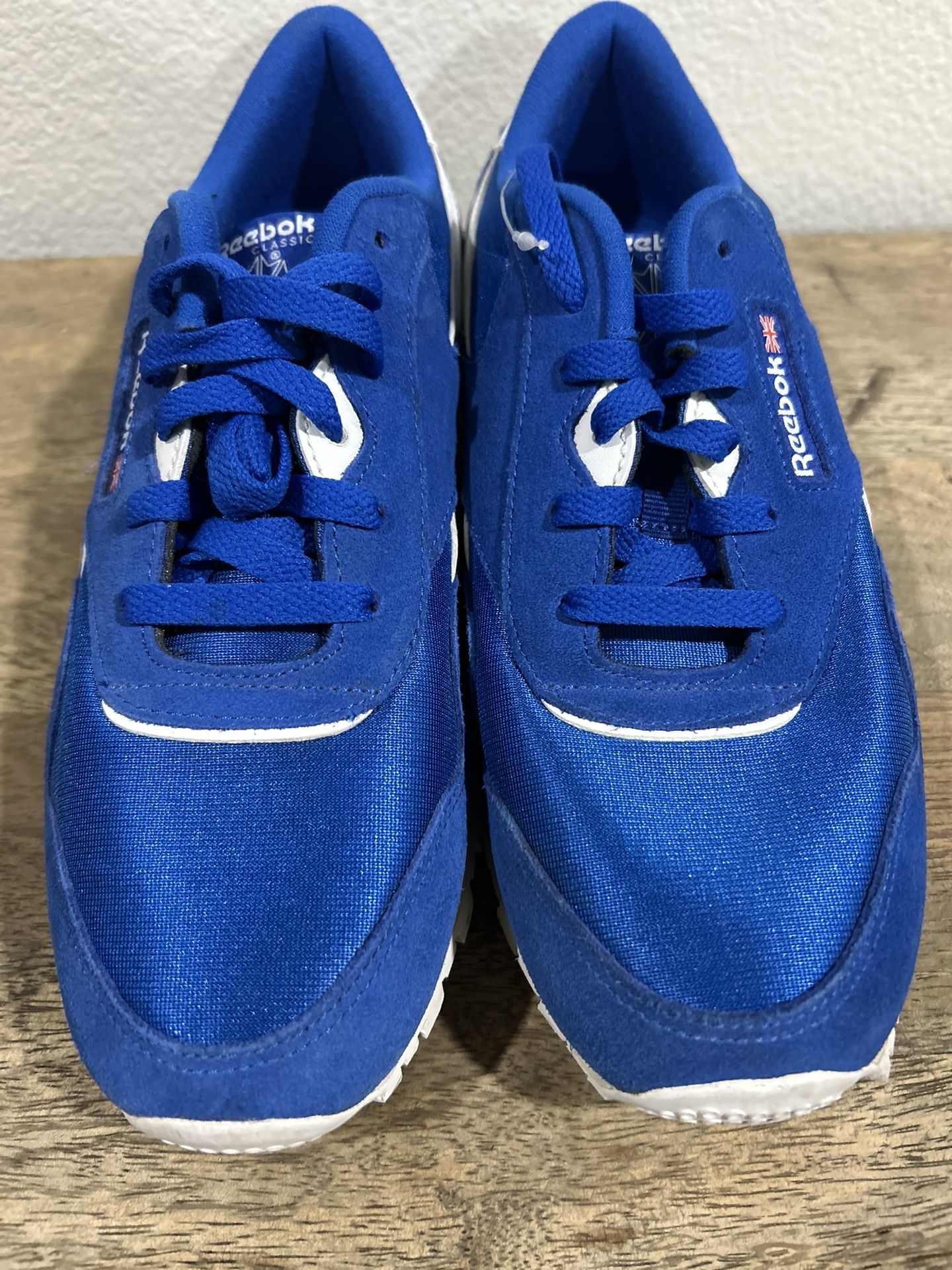 Reebok Classic Nylon Color Mens Shoes Crushed Cobalt/White  Size 7 Us