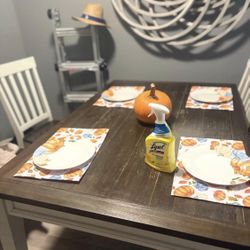  Like new dining table with 4 chairs we also have  washer dryer frig for sale  $80 just dining table