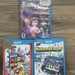 3 Nintendo Wii U Games Super Mario 3D World 