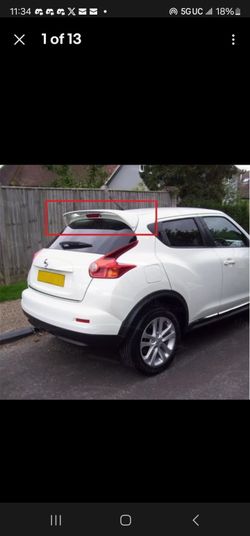 Nissan Juke Rear Spoiler .... Please Read Description Below