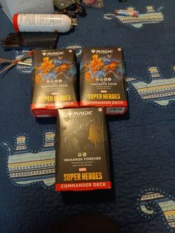Magic the gathering commander decks fantastic four and wakanda forever