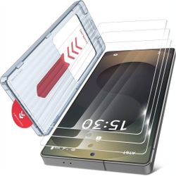 bersem 3 Pack for Samsung Galaxy S25 Ultra Screen Protector + 1 Pack Camera Lens