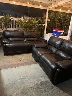 Reclining sofa set