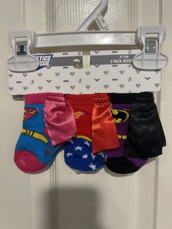 DC Comics Girl Baby Socks 3 Pack
