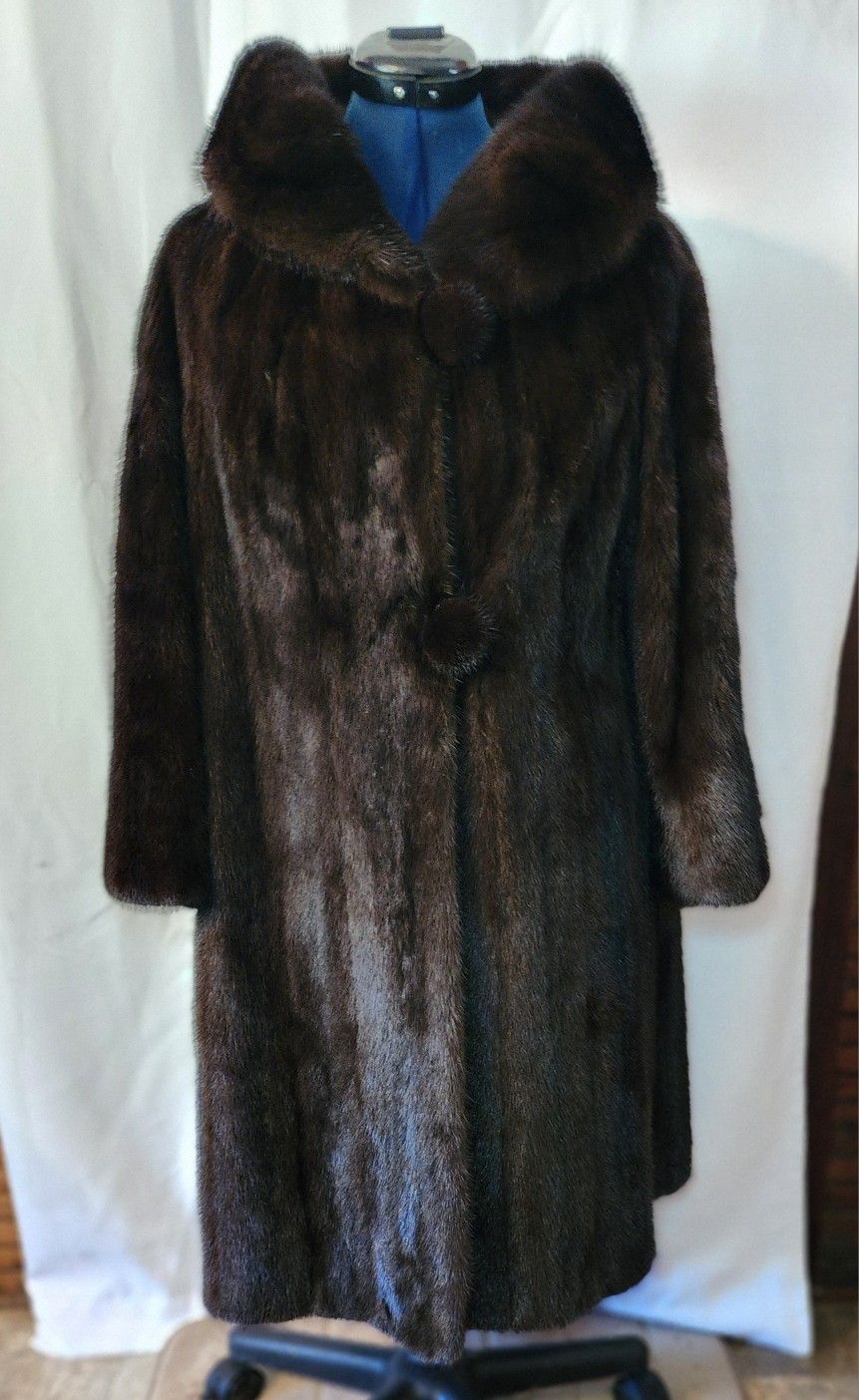 Julious Garfinckel & Company mahagany mink fur coat