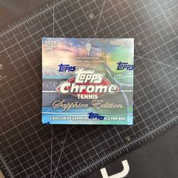 2021 Topps Chrome Tennis Sapphire Sealed Box