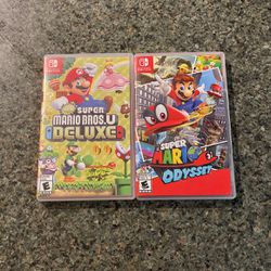 Nintendo Switch Games Bundle (New Super Mario Bros U Deluxe and Super Mario Odyssey)