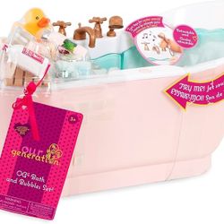 Our generation- target Grand Stuffed Animal/ Doll  Bath Tub- Makes Sounds!