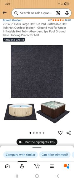 Hot tub pad