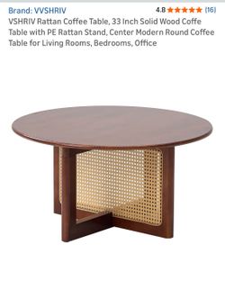 Rattan coffee table