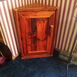 Corner Amish Made Storage Cabinet 
