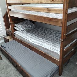 Twin Bunk Beds With Trundle $500 OBO