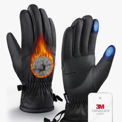 -10℉ Winter Gloves with 3M Insulation&Plush Lining Windproof&Water-Resisitant touchscreen fingers
