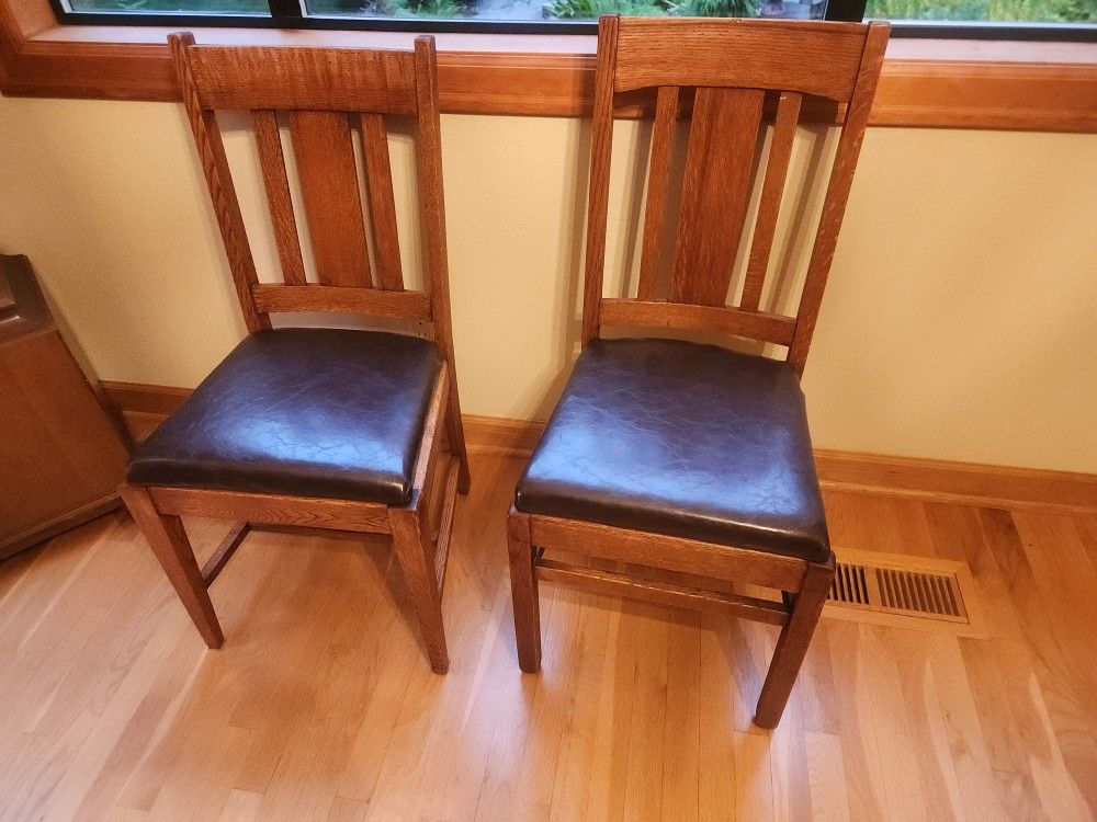 Antique Oak Chairs