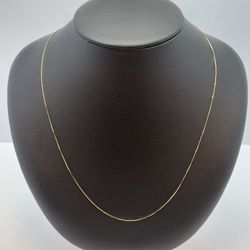 14K Gold Box Chain. New 
