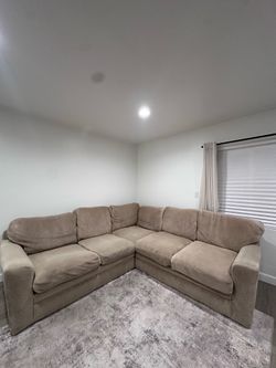 Living Spaces Couch - Tan color