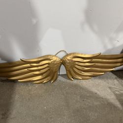 Gold Wing Wall Decor 